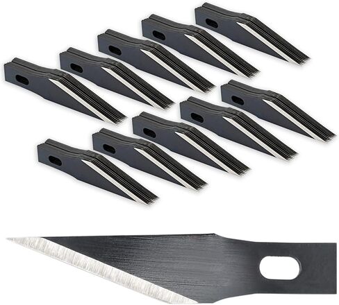 EHDIS Precision Craft Knife Blades 11# Refill Art Blades Cutting Tool With Storage Case for Hobby, Scrapbooking, Stencil (50) in Saudi Arabia
