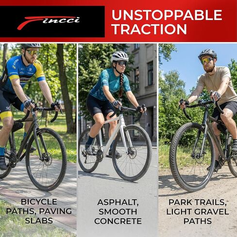 Fincci Milford Gravel 700x45c Bike Tire - Pair Lightweight Aramid 700c Tires 47-622 with 1mm Nylon Puncture Proof - Foldable 28 inch Bicycle Tyres for Gravel, Touring, Hybrid Bikes - 60 TPI in Saudi Arabia