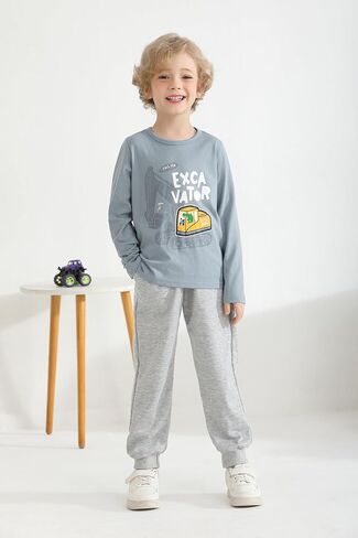 Resinta 4 Pack Toddler Boys Cotton Long Sleeve T-Shirts with Prints Baby Boys Pullover Crewneck Shirts Assorted Everyday Tops in Saudi Arabia