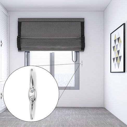 Lawei 30 PCS Blind Cord Cleat Safety Rope Cleats, Zinc Alloy Blind Cord Holder, Metal Rope Cleat Winders Blind Accessories Hook with Screws for Home Office Window Curtains Boats Tarpaulins Awnings in Saudi Arabia