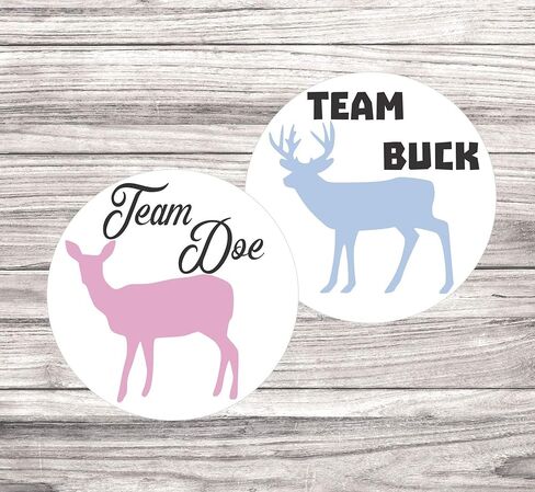 48 ملصقًا للكشف عن جنس الغزال (2 بوصة)، وTeam Buck وTeam Doe، و24 ملصقًا Team Buck و24 ملصقًا Team Doe in Kuwait