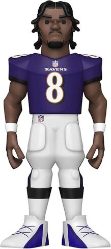 Funko Gold 12" NFL: Ravens- Lamar Jackson w/Chase in Saudi Arabia