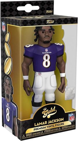 Funko Gold 12" NFL: Ravens- Lamar Jackson w/Chase in Saudi Arabia