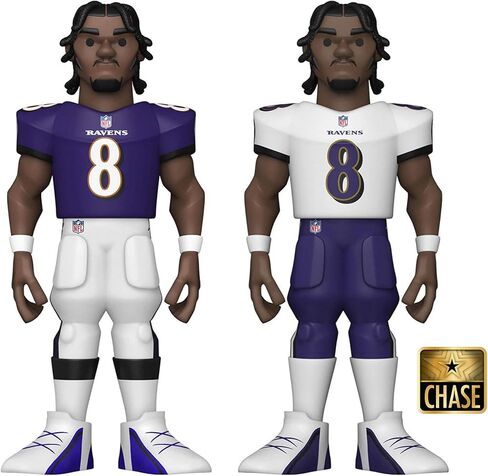 Funko Gold 12" NFL: Ravens- Lamar Jackson w/Chase in Saudi Arabia
