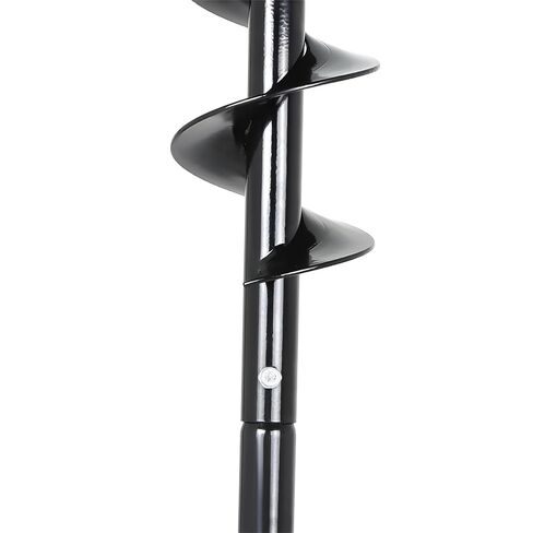 kimllier Hand Operated T Shaped Auger Spiral Drill Bit 4 x 24 Inch Hand Auger Post Hole Digger Black Fit for Planting in Saudi Arabia