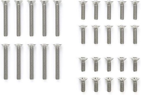 أجزاء ترقية Tamiya 15527 Mini 4WD رقم 527 مجموعة براغي من الفولاذ المقاوم للصدأ (0.24/0.69 بوصة) in Kuwait