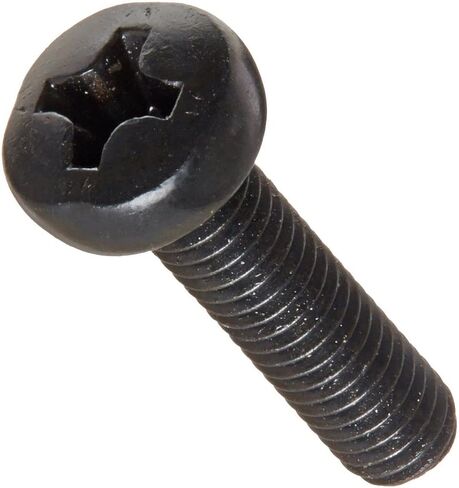 MonsterBolts - M2.5 x 10mm Phillips Pan Head, DIN 7985A, Alloy Steel, Black Oxide, 100 Pack in Saudi Arabia