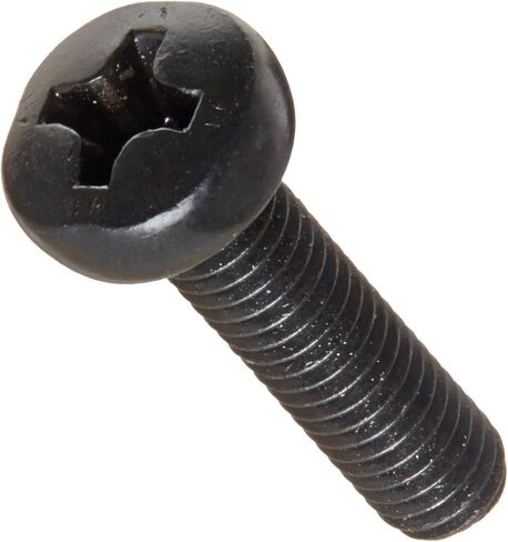 MonsterBolts - M2.5 x 10mm رأس مقلاة فيليبس، DIN 7985A، سبائك الصلب، أكسيد أسود، 100 حزمة in Kuwait