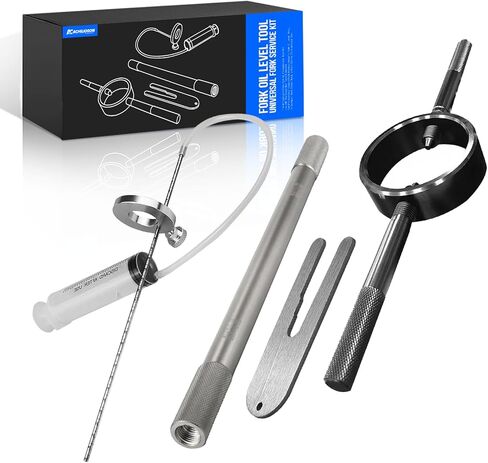 Universal Motorcycle Fork Spring Compressor Tool Kit Compatible with Most Upside Down Streetbike & Motorcycle Forks in Kuwait