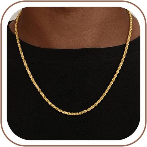 S925 Sterling Silver Chain for Men, 3mm/4mm Rope Chain Necklace for Women Men Jewelry Silver Necklace Chains 16 18 20 22 24 Inch in Saudi Arabia
