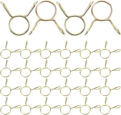 100 قطعة خرطوم الربيع الصغيرة المشابك 9 مللي متر أنبوب فولاذي مطلي بالزنك المشابك للغسالة أنابيب المياه وخطوط الوقود in Kuwait