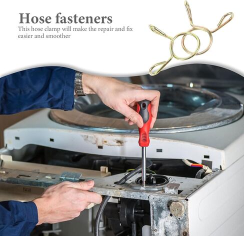 100 قطعة خرطوم الربيع الصغيرة المشابك 9 مللي متر أنبوب فولاذي مطلي بالزنك المشابك للغسالة أنابيب المياه وخطوط الوقود in Kuwait