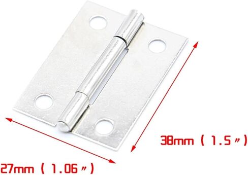Door Hinge 1.5Inch Stainless Steel Hardware 10Pcs in Saudi Arabia