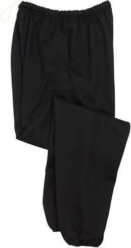 الكبار 9.5 أوقية. بنطلون رياضي Super Sweats® NuBlend® من الصوف بجيوب مقاس 2XL أسود in Saudi Arabia