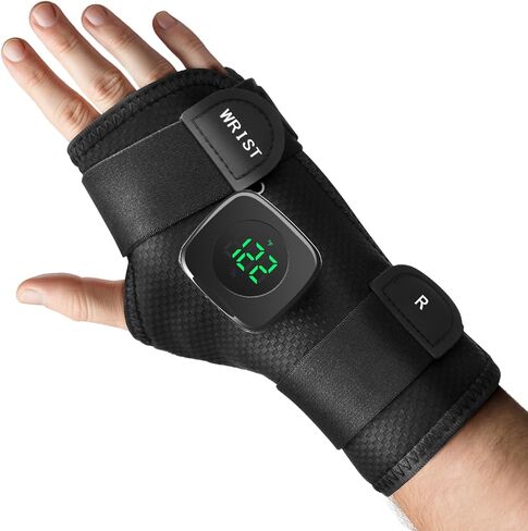 وسادة تسخين لدعامة المعصم اللاسلكية، دعامة لف اليد، لفافة معصم ساخنة لدعامة اليد للمعصم، وسادة تسخين للدعم مع 3 مستويات للحرارة لتدفئة المعصم للرجال والنساء (لليد اليمنى) in Kuwait
