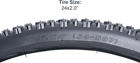 YUNSCM 2-PCS 24" Folding Replacement Bike Tires 24X2.0/54-507 Mountain, MTB, Off-Road Bicycle Tires (Y-1581) in Saudi Arabia
