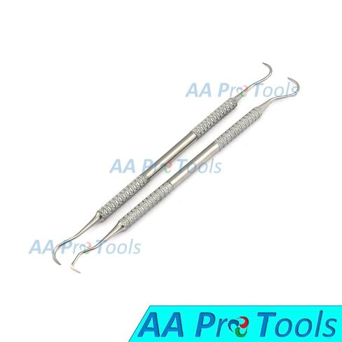 AA PRO مبيضة أسنان الأمامي الخلفي الجديد أداة علاج اللثة 2 قطعة مجموعة المنجل H6/H7 ، JAQUETTE U15/30 A + الجودة in Saudi Arabia