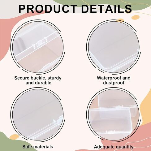 Uncle Yang 4PCS Plastic Game Card Storage Box Playing Card Case Card Game Storage High Capacity Playing Cards Case Compatible with UNO Card Game (NO Cards) in Kuwait