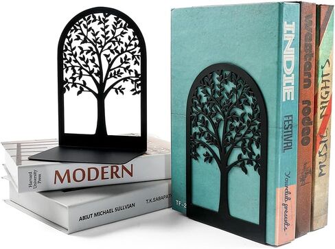نهايات كتب مزهرية، نهايات كتب - نهايات كتب معدنية للأرفف، نهايات كتب مضادة للانزلاق، نهايات كتب مزخرفة فريدة من نوعها للكتب الثقيلة، حامل كتب عالي التحمل للمكتب المنزلي (فلوريت) in Kuwait
