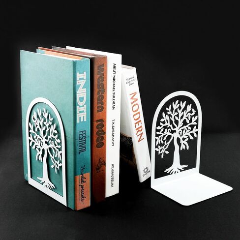 نهايات كتب مزهرية، نهايات كتب - نهايات كتب معدنية للأرفف، نهايات كتب مضادة للانزلاق، نهايات كتب مزخرفة فريدة من نوعها للكتب الثقيلة، حامل كتب عالي التحمل للمكتب المنزلي (فلوريت) in Kuwait