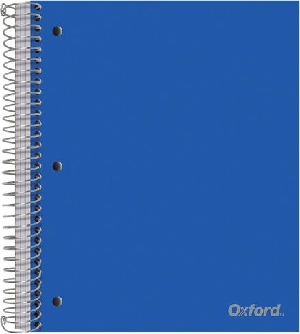 Oxford 3 Subject Spiral Notebook College Ruled - 6 Pack- Poly Cover - Water Resistant - 150 Sheets - Notebooks College Ruled in Saudi Arabia