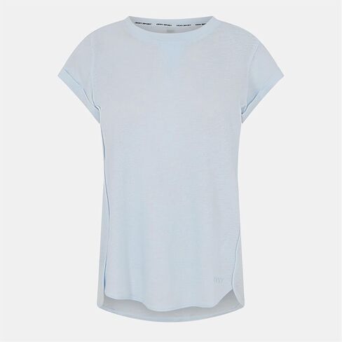 DKNY Women's Short Sluv Mini Slub Waffle T-Shirt in Kuwait