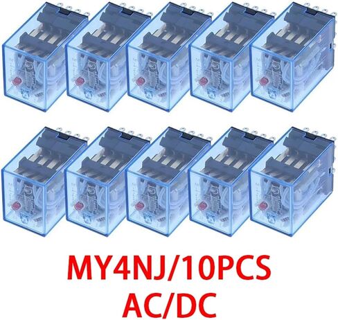 10 قطعة MY4NJ HH54P MY4N-J 14 دبوس تيار مستمر 12 فولت التتابع الكهرومغناطيسي المتوسط in Kuwait
