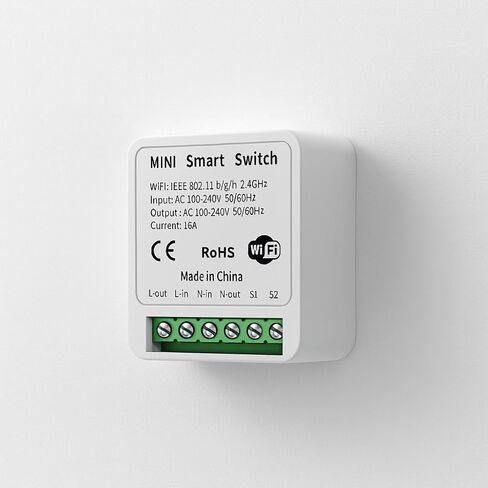 وحدة تبديل WiFi صغيرة ثنائية الاتجاه، مرحل قواطع ذكي DIY 16A متوافق مع أجهزة Tuya الذكية in Saudi Arabia