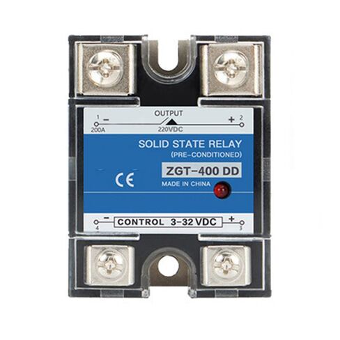 ZGT-400DD Single-Phase Solid-State Relay High Current DC Control DC SSR Switch Module, Control Voltage 3-32VDC,Output Voltage 220V, Maximum Load Current 400A in Saudi Arabia