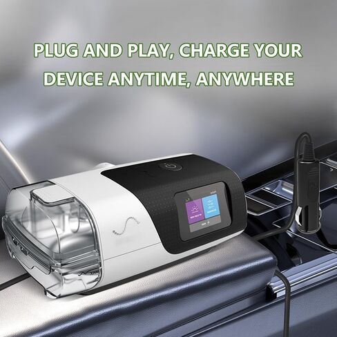 محول شاحن سيارة 12 فولت - 24 فولت تيار مستمر لأجهزة ResMed AirSense 11 لوازم CPAP، سلك محول طاقة بديل لـ AirSense 11 AutoSet/Elite، AirMini & Air11 39205 E1399، مصدر طاقة السيارة 65 وات CPAP in Kuwait