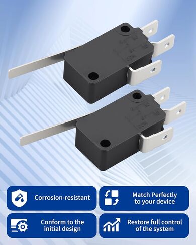 1177567 مفتاح باب الفرن مناسب لـ Southbend، SPDT Microswitch 16A 250V مع علامات تبويب 1/4 بوصة، مناسب لسلسلة فرن Southbend 300 400 B EB SLES SLG STR (حزمة من 2) in Saudi Arabia