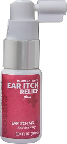 eosera Ear Itch MD + Plus بخاخ هيدروكورتيزون الأذن المضاد للحكة - 1% هيدروكورتيزون لحكة الأذنين والالتهابات والأكزيما والصدفية وتخفيف التهاب الجلد in Kuwait