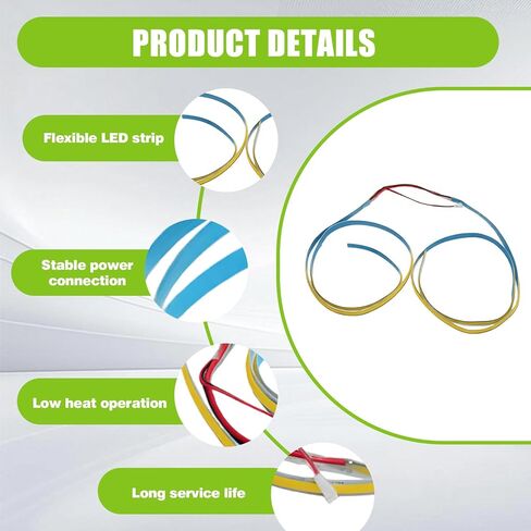 طقم شريط إضاءة LED مكون من قطعتين متوافق مع Creality K2 Plus، ترقية شريط إضاءة LED للطابعة ثلاثية الأبعاد 480LED COB 6000K، إضاءة ذاتية اللصق لـ K2 Plus in Kuwait