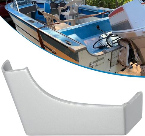 Transom End Cap Bracket Corner Guard Protector for Starcraft Boat Starboard, Boat Transom End Cap for Older Starchief Chieftain Jet & More Models, Left Resin in Saudi Arabia