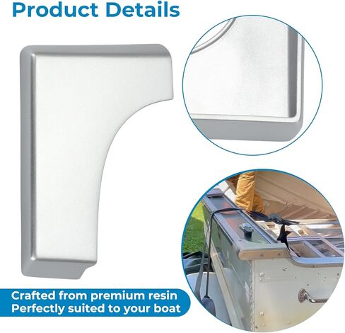 Transom End Cap Bracket Corner Guard Protector for Starcraft Boat Starboard, Boat Transom End Cap for Older Starchief Chieftain Jet & More Models, Left Resin in Saudi Arabia