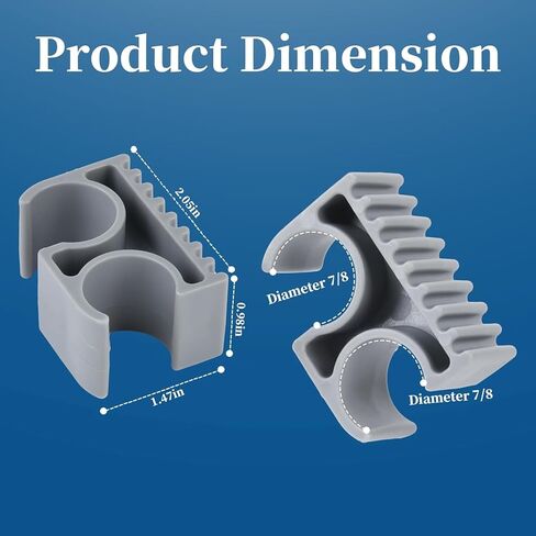 ETZ 4 عبوات من مشابك عمود الدعم العلوي بيميني 7/8 بوصة، مشابك عمود علوي بيميني لملحقات القوارب المضادة للحشرجة in Kuwait