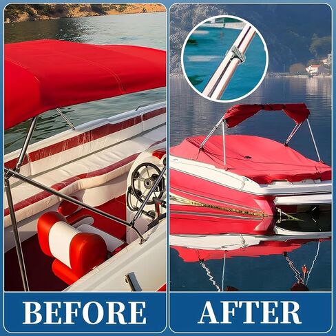 ETZ 4 عبوات من مشابك عمود الدعم العلوي بيميني 7/8 بوصة، مشابك عمود علوي بيميني لملحقات القوارب المضادة للحشرجة in Kuwait