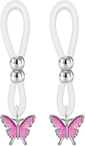 غير ثقب حلقات للحلمات من الفولاذ الحلمة حبل المشنقة وهمية الحلمة مجوهرات قابل للتعديل الجسم سلاسل غير مثقوب الحلمة مجوهرات للنساء in Kuwait