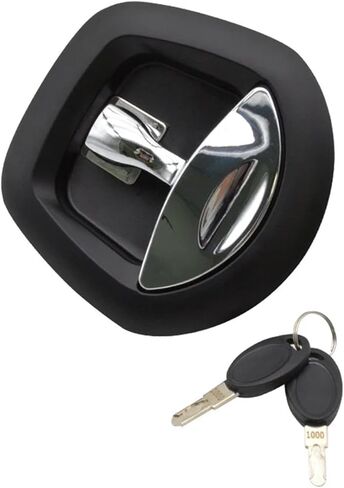 MS902 Aluminum Tool Box Lock Mechanical Lock Trailer Lock Modified Off-Road Vehicle Special Forces Truck Handle Lock 1Pcs(Bright Chrome) in Saudi Arabia