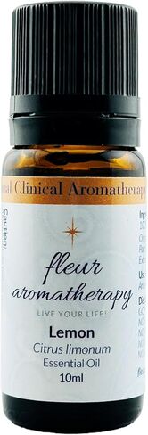 Lemon Essential Oil 110ml – 100% Pure Citrus limonum – Cold Pressed – GC/MS Tested – Uplifting & Clarifying Aroma – Therapeutic Quality – Fleur Aromatherapy in Saudi Arabia