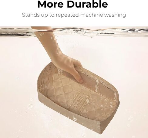 إدراج منظم المحفظة لحقيبة يد هيرميس ليندي 26، تناسب مثالي مخصص داخل جماليات ممتازة مطرزة خفيفة الوزن حمل ملحقات إدراج (كريم بريق ذهبي) in Kuwait