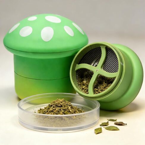 Kitchen Grinder【Mushroom Shape】Spice, Tea, Pepper Grinder Set, 2.5 * 3 inches, Colorful (Gradient Purple) in Kuwait