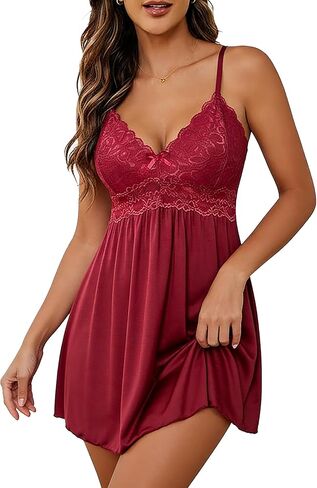 ملابس داخلية مثيرة للنساء من الدانتيل ملابس نوم مشروط قميص نوم كامل الانزلاق تيدي بيبي دول ثوب نوم ثياب النوم in Kuwait