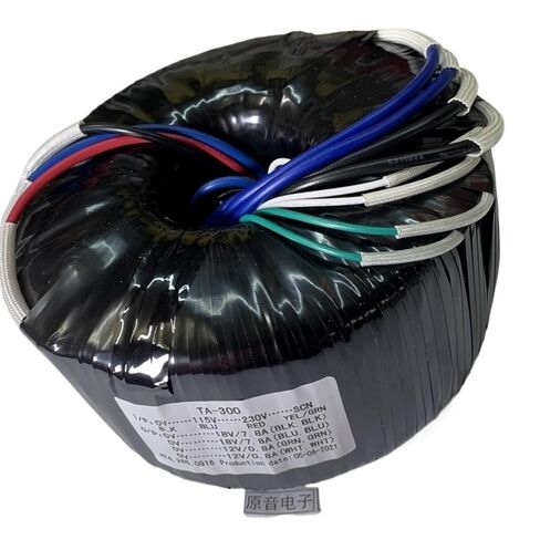 Toroidal Transformer 300W Dual 18V + Dual 12V Ring Bull Power Transformer for High-End Copper Wire in Kuwait