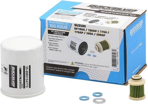 Quicksilver 8M0222309 100 Hour Maintenance Kit, Suzuki DF150A/150AP/175A/175AP/200A/200AP in Saudi Arabia