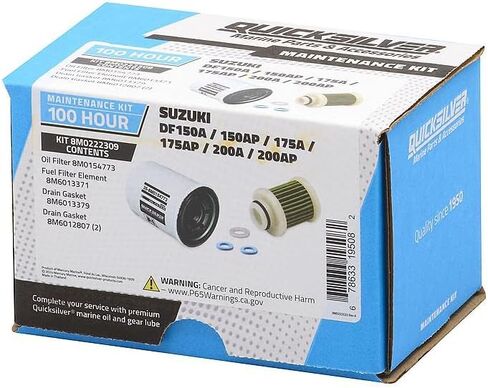 Quicksilver 8M0222309 100 Hour Maintenance Kit, Suzuki DF150A/150AP/175A/175AP/200A/200AP in Saudi Arabia