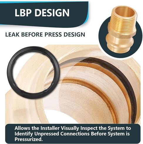 (عبوة من 10) Seelink 1/2" مكبس نحاسي X 1/2" محول NPT ذكر، تركيبات بناء نحاسية لتوصيل أنابيب النحاس in Saudi Arabia