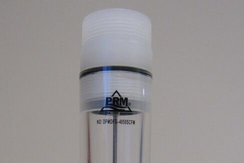 PRM FMDFG4050 5-50 SCFM مقياس تدفق الهواء - 1.5 بوصة ذكر NPT، جسم أكريليك مع ذيول نهاية من مادة البولي بروبيلين، مكبس من الفولاذ المقاوم للصدأ، ضغط بحد أقصى 85 رطل لكل بوصة مربعة، تصنيف درجة حرارة 125 درجة فهرنهايت in Kuwait