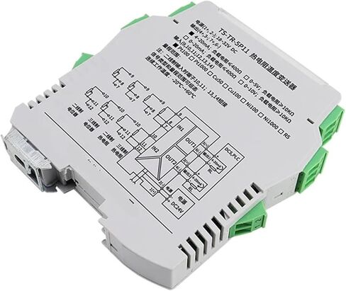 2-Way Resistance Signal Input 4-20mA Output Temperature Thermal Resistance Signal Isolator 2in 2out(0-5V Output,Pt100 Input) in Kuwait