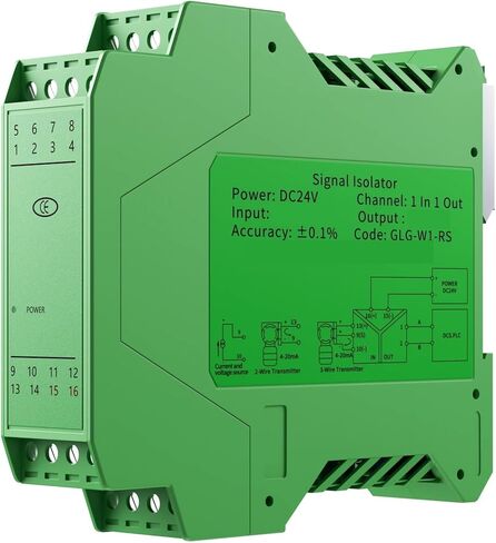 1 في 1 عازل إشارة خارجي 4-20 مللي أمبير 0-10 فولت عازل إشارة تناظري (إدخال 0-10 فولت، إخراج 4-20 مللي أمبير) in Kuwait